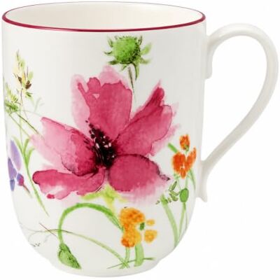Villeroy & Boch Villeroy und Boch Mariefleur Basic Latte Macchiato, piękny kubek do kawy z fantazyjną dekoracją kwiatową z porcelany premium, 480 ml, 1 sztuka (1 opakowanie) Villeroy & Boch Villeroy und Boch Mariefleur Basic Latte Macchiato, piękny kubek do kawy z fantazyjną dekoracją kwiatową z porcelany premium, 480 ml, 1 sztuka (1 opakowanie)