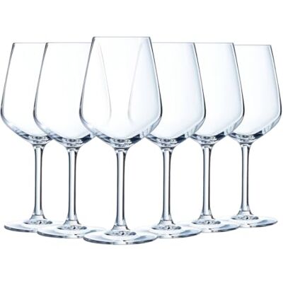 Luminarc Kolekcja Vinetis 6 kieliszków do nóg 40 cl Nowoczesny i stylowy design Wyprodukowano we Francji Wzmocnione opakowanie Luminarc Kolekcja Vinetis 6 kieliszków do nóg 40 cl Nowoczesny i stylowy design Wyprodukowano we Francji Wzmocnione opakowanie