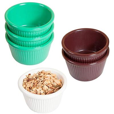 Garcia de Pou Żebrowany Ramekin 60 ml. Ø 6,9 cm zielona melamina, 48 jednostek Garcia de Pou Żebrowany Ramekin 60 ml. Ø 6,9 cm zielona melamina, 48 jednostek