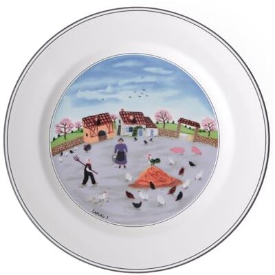 Villeroy & Boch Villeroy und Boch Design Naif talerz obiadowy dla kur, porcelana premium Villeroy & Boch Villeroy und Boch Design Naif talerz obiadowy dla kur, porcelana premium