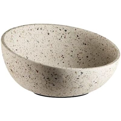 APS 30081 Miska dekoracyjna/miska na owoce TERRAZZO – beton, Ø 26 cm, wys.: 7,5/13 cm, 1,7 litra, wygląd terrazzo APS 30081 Miska dekoracyjna/miska na owoce TERRAZZO – beton, Ø 26 cm, wys.: 7,5/13 cm, 1,7 litra, wygląd terrazzo