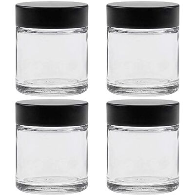 mikken Viva Housewares szklany słoik z pokrywką w różnych rozmiarach/ilościach, szkło, przezroczysty, 30 ml mikken Viva Housewares szklany słoik z pokrywką w różnych rozmiarach/ilościach, szkło, przezroczysty, 30 ml