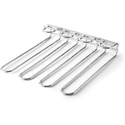LACOR 62254 Due uchwyt na napoje, pojemność na 12 szklanek, montaż na suficie lub ścianie, żelazo, kolor metaliczny szary, 29 x 31,5 cm LACOR 62254 Due uchwyt na napoje, pojemność na 12 szklanek, montaż na suficie lub ścianie, żelazo, kolor metaliczny szary, 29 x 31,5 cm