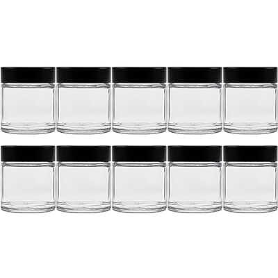 mikken Viva Housewares szklany słoik z pokrywką w różnych rozmiarach/ilościach, szkło, przezroczysty, 30 ml mikken Viva Housewares szklany słoik z pokrywką w różnych rozmiarach/ilościach, szkło, przezroczysty, 30 ml