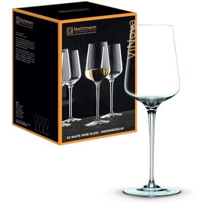 Nachtmann Spiegelau & , 4-częściowy zestaw kieliszków do białego wina, 380 ml, ViNova, 0098074-0, przezroczyste Nachtmann Spiegelau & , 4-częściowy zestaw kieliszków do białego wina, 380 ml, ViNova, 0098074-0, przezroczyste