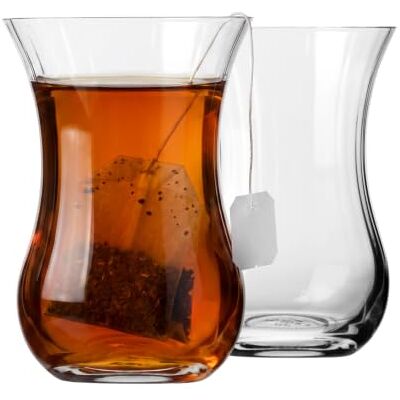 KROSNO Szklanki do herbaty i espresso doppio 2 szt. 120 ml, kolekcja Tea Moments – Kryształ bez ołowiu – Minimalistyczne szklaneczki do napojów, można myć w zmywarce KROSNO Szklanki do herbaty i espresso doppio 2 szt. 120 ml, kolekcja Tea Moments – Kryształ bez ołowiu – Minimalistyczne szklaneczki do napojów, można myć w zmywarce