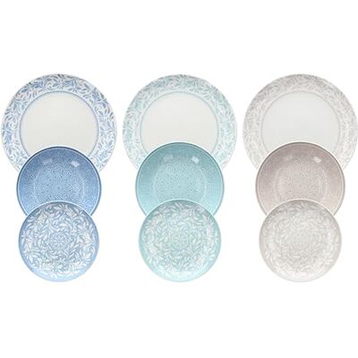 Tognana Celine, Serwis obiadowy 18 sztuk, porcelana, multicolor Tognana Celine, Serwis obiadowy 18 sztuk, porcelana, multicolor