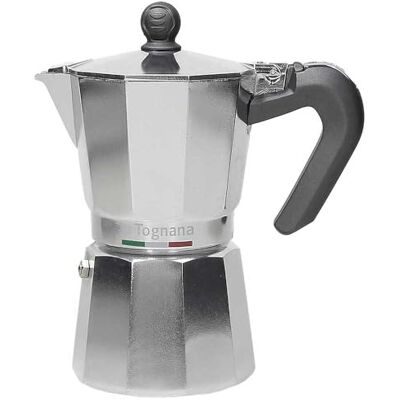 Tognana Authentika dzbanek do kawy, 6 filiżanek, 0,36 l, aluminium, szary, wyprodukowano we Włoszech Tognana Authentika dzbanek do kawy, 6 filiżanek, 0,36 l, aluminium, szary, wyprodukowano we Włoszech