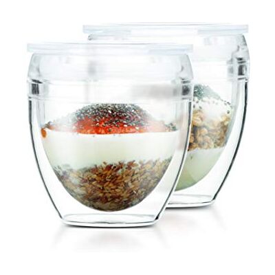 Bodum Pavina to Go Nietłukący się kubek z podwójną ścianką z pokrywką, 2 sztuki, 170 ml, 2 sztuki (1 szt.) Bodum Pavina to Go Nietłukący się kubek z podwójną ścianką z pokrywką, 2 sztuki, 170 ml, 2 sztuki (1 szt.)