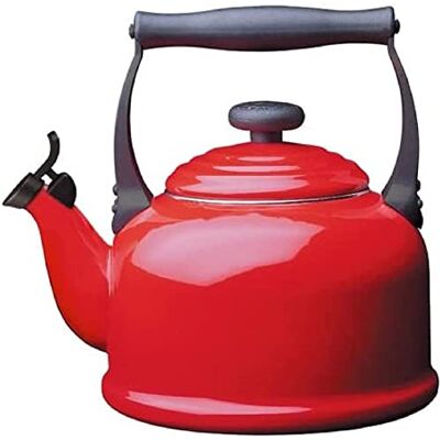 LE CREUSET Kocioł na wodę, pojemność: 2,1 l, emaliowana stal/uchwyty fenolowe, tradycja, wiśniowa czerwień LE CREUSET Kocioł na wodę, pojemność: 2,1 l, emaliowana stal/uchwyty fenolowe, tradycja, wiśniowa czerwień