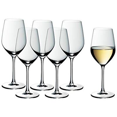 WMF Easy Plus Kieliszek do Wina, Material, Przezroczysty, 390 ml x 6 sztuk WMF Easy Plus Kieliszek do Wina, Material, Przezroczysty, 390 ml x 6 sztuk