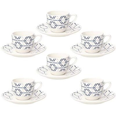 Tognana Downtown filiżanki do kawy, porcelana, 6 sztuk Tognana Downtown filiżanki do kawy, porcelana, 6 sztuk