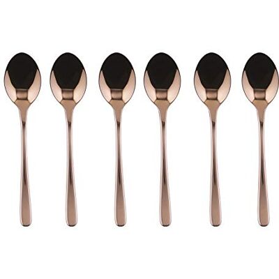 Sambonet Taste PVD 6 Cucchiaini Moka Rame Lucido Sambonet Taste PVD 6 Cucchiaini Moka Rame Lucido