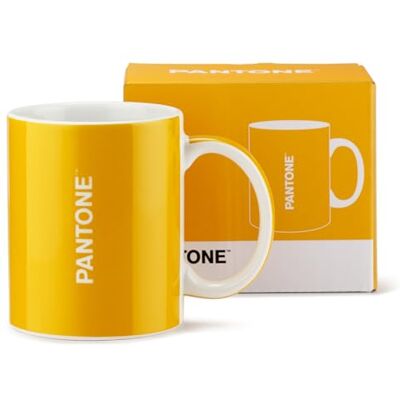Żółta kubek Pantone - 350ml porcelanowy kubek do kawy i herbaty Żółta kubek Pantone - 350ml porcelanowy kubek do kawy i herbaty
