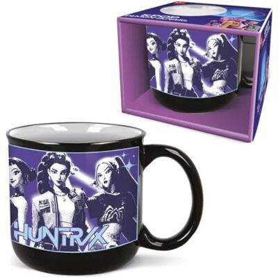 Stor Kpop Ceramiczny kubek łowcy demonów, 400 ml, kubek śniadaniowy z oryginalnym wzorem postaci, nadaje się do zmywarki i kuchenki mikrofalowej Stor Kpop Ceramiczny kubek łowcy demonów, 400 ml, kubek śniadaniowy z oryginalnym wzorem postaci, nadaje się do zmywarki i kuchenki mikrofalowej