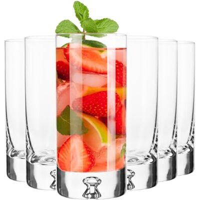 KROSNO Everyday Szklanki Wysokie 300 ml, Komplet 6 Sztuk KROSNO Everyday Szklanki Wysokie 300 ml, Komplet 6 Sztuk