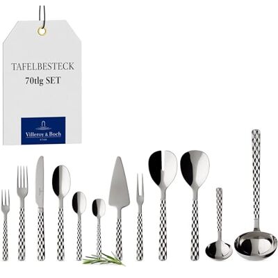 Villeroy & Boch Boston Sztućce Stołowe, Srebrny, 490x340x130mm Villeroy & Boch Boston Sztućce Stołowe, Srebrny, 490x340x130mm