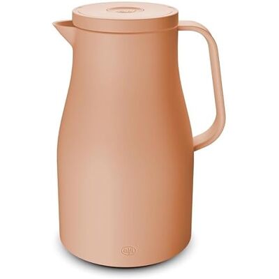 ALFI NEO 1,0 l, morelowy, termos z higieniczną wkładką ze szkła hartowanego, 12 h gorąco, zamknięcie obrotowe z wygodnym przyciskiem, ergonomiczny uchwyt, idealny jako dzbanek do kawy, dzbanek do ALFI NEO 1,0 l, morelowy, termos z higieniczną wkładką ze szkła hartowanego, 12 h gorąco, zamknięcie obrotowe z wygodnym przyciskiem, ergonomiczny uchwyt, idealny jako dzbanek do kawy, dzbanek do