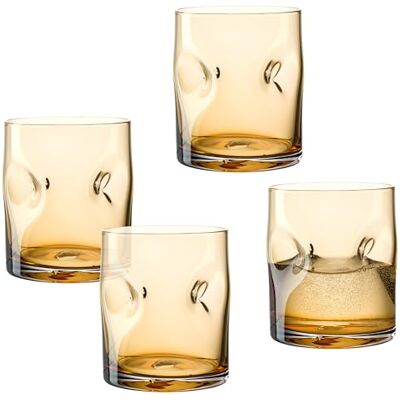 Leonardo HOME VESUVIO 077371 szklanka do picia • 4 sztuki • 4 kolorowe szklanki • wtrącenia bąbelków • wygląd strukturalny • mocny charakter • szklanka do napojów • kubek na wodę • napoje Leonardo HOME VESUVIO 077371 szklanka do picia • 4 sztuki • 4 kolorowe szklanki • wtrącenia bąbelków • wygląd strukturalny • mocny charakter • szklanka do napojów • kubek na wodę • napoje