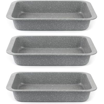 Salter Marble Zestaw blach do pieczenia, 3 szt., 36 cm Salter Marble Zestaw blach do pieczenia, 3 szt., 36 cm