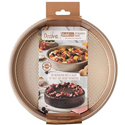Decora Model okrągły Nieprzywierająca Złoty Róż Ø24,5cm - Foremka do pieczenia Decora Model okrągły Nieprzywierająca Złoty Róż Ø24,5cm - Foremka do pieczenia