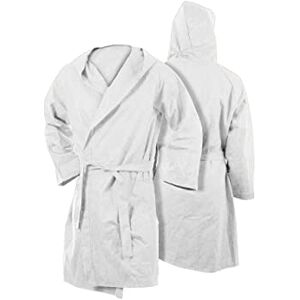 W06120 BIANCHERIAWEB szlafrok z kapturem z mikrofibry dla dorosłych Unisex jednolity kolor różne kolory, Biały kolor, S W06120 BIANCHERIAWEB szlafrok z kapturem z mikrofibry dla dorosłych Unisex jednolity kolor różne kolory, Biały kolor, S