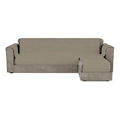 Italian Bed Linen Pikowana narzuta na sofę z odwracalnym półwyspem TRENDY, 290 cm,Tortora Italian Bed Linen Pikowana narzuta na sofę z odwracalnym półwyspem TRENDY, 290 cm,Tortora