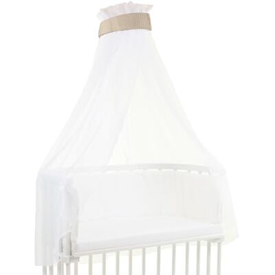 babybay Sky waflowe piqué z taśmą pasuje do wszystkich modeli do 96 cm długości, piaskowy babybay Sky waflowe piqué z taśmą pasuje do wszystkich modeli do 96 cm długości, piaskowy