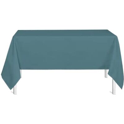 MEVAK LIVING - Obrus Minimal - 150x250 cm - Niebieski Petrol - Tablecloth MEVAK LIVING - Obrus Minimal - 150x250 cm - Niebieski Petrol - Tablecloth