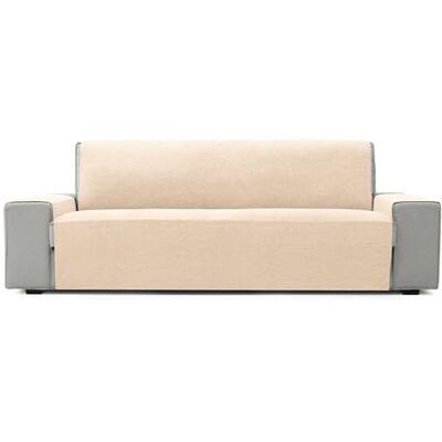 FAVERTI ® Pokrowiec na sofę 2-osobową 115 cm model PEGO naturalny szenilowy bardzo miękki w dotyku, wysokiej jakości ochraniacz na sofę wyprodukowany w Hiszpanii z materiału z recyklingu FAVERTI ® Pokrowiec na sofę 2-osobową 115 cm model PEGO naturalny szenilowy bardzo miękki w dotyku, wysokiej jakości ochraniacz na sofę wyprodukowany w Hiszpanii z materiału z recyklingu