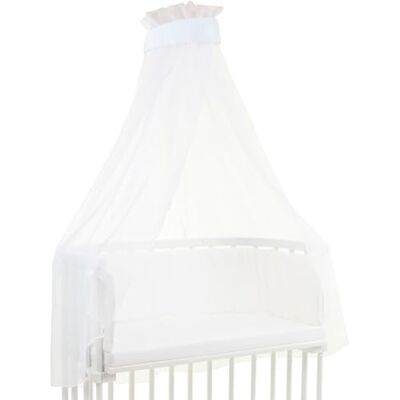 babybay Sky piqué waflowe z taśmą pasuje do wszystkich modeli do 96 cm długości, biały babybay Sky piqué waflowe z taśmą pasuje do wszystkich modeli do 96 cm długości, biały