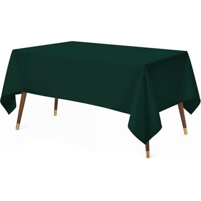 Utopia Kitchen Prostokątny obrus 152 x 213 cm – 1 szt., zielony obrus typu hunter, można prać w pralce, idealny na imprezy, wesela i festiwale, 152 x 213 cm Utopia Kitchen Prostokątny obrus 152 x 213 cm – 1 szt., zielony obrus typu hunter, można prać w pralce, idealny na imprezy, wesela i festiwale, 152 x 213 cm
