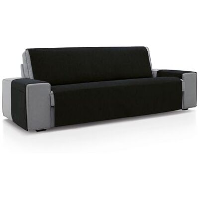 ECOMMERC3 Pokrowiec na sofę 3-osobową 160 x 220 cm Czarny miękki w dotyku pokrowiec na sofę 100% Made in Spain ECOMMERC3 Pokrowiec na sofę 3-osobową 160 x 220 cm Czarny miękki w dotyku pokrowiec na sofę 100% Made in Spain