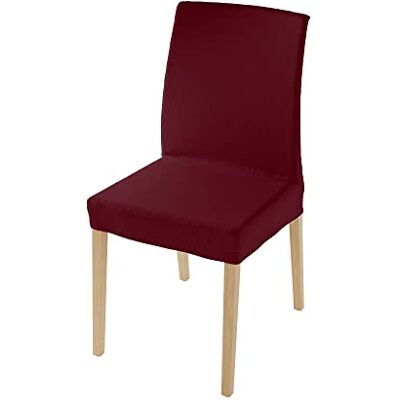 Italian Bed Linen Più Bello Zestaw pokrowców na krzesło, Poliester, z nowoczesnym oparciem 70x55x40 cm Bordeaux Italian Bed Linen Più Bello Zestaw pokrowców na krzesło, Poliester, z nowoczesnym oparciem 70x55x40 cm Bordeaux