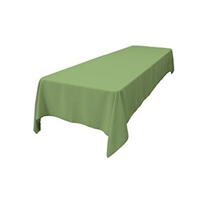 LA Linen Prostokątny Obrus na Stół z Popeliny Poliestrowej 152 x 25 cm, Szałwia LA Linen Prostokątny Obrus na Stół z Popeliny Poliestrowej 152 x 25 cm, Szałwia