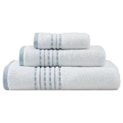 Tommy Bahama Zestaw ręczników, super miękkie ręczniki łazienkowe premium, tropikalna dekoracja domu (niebieski klif, 3-pak) Tommy Bahama Zestaw ręczników, super miękkie ręczniki łazienkowe premium, tropikalna dekoracja domu (niebieski klif, 3-pak)