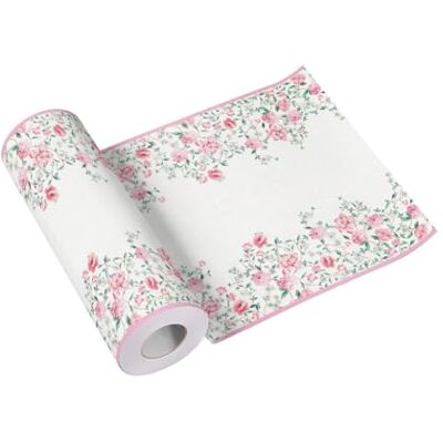 PAW Decor Collection PAW bieżnik na stół (40 x 2400 cm) dekoracja stołu na komunię, bierzmowanie, ślub, urodziny, przyjęcie w ogrodzie, chrzest dekoracje stołu I różowy sezon PAW Decor Collection PAW bieżnik na stół (40 x 2400 cm) dekoracja stołu na komunię, bierzmowanie, ślub, urodziny, przyjęcie w ogrodzie, chrzest dekoracje stołu I różowy sezon