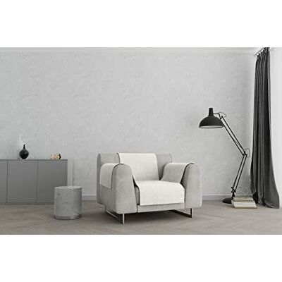 Italian Bed Linen COMFORT antypoślizgowa sofa wykonana we Włoszech, Śmietanka, 1 Miejsce Italian Bed Linen COMFORT antypoślizgowa sofa wykonana we Włoszech, Śmietanka, 1 Miejsce