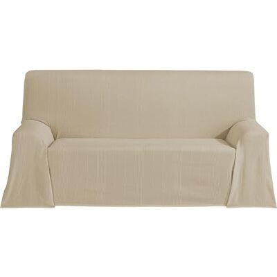 ECOMMERC3 Wielofunkcyjna narzuta dzienna, rozmiar 180 x 260 cm, zarówno na sofę, jak i łóżko, uniwersalna narzuta dzienna, beżowa, dekoracyjna narzuta na sofę, łóżko, lekka i elegancka ECOMMERC3 Wielofunkcyjna narzuta dzienna, rozmiar 180 x 260 cm, zarówno na sofę, jak i łóżko, uniwersalna narzuta dzienna, beżowa, dekoracyjna narzuta na sofę, łóżko, lekka i elegancka