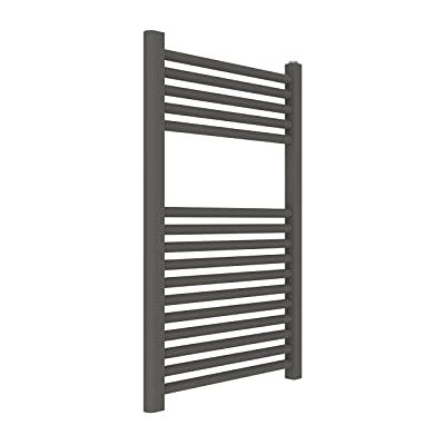 ERCOS Podgrzewacz do ręczników Termopatio Łazienka Rozmiar 500x770 MM Grzejnik Kolor Matowy Kwarcowy, 1/2 "Wyposażony w Zestaw Montażowy ERCOS Podgrzewacz do ręczników Termopatio Łazienka Rozmiar 500x770 MM Grzejnik Kolor Matowy Kwarcowy, 1/2 "Wyposażony w Zestaw Montażowy