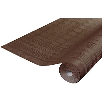 Exacompta Pronappe 12 Jednorazowe Obrusy Papier Adamaszkowy Rolka 6x1.18m Czekoladowy Exacompta Pronappe 12 Jednorazowe Obrusy Papier Adamaszkowy Rolka 6x1.18m Czekoladowy