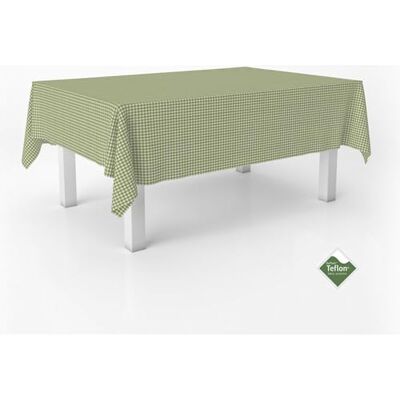 ECOMMERC3 Vichy obrus na stół prostokątny rozmiar 260 x 140 cm Vichy w dotyku wyjątkowo miękki i wodoodporny obrus pistacjowy ECOMMERC3 Vichy obrus na stół prostokątny rozmiar 260 x 140 cm Vichy w dotyku wyjątkowo miękki i wodoodporny obrus pistacjowy