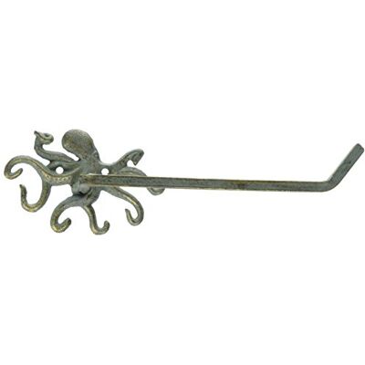 Hampton Nautical Antyczny brązowy uchwyt na ręcznik ośmiornica 28 cm łazienka plaża dekoracja żeliwo Hampton Nautical Antyczny brązowy uchwyt na ręcznik ośmiornica 28 cm łazienka plaża dekoracja żeliwo