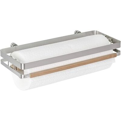 Avilia Uchwyt na rolkę kuchenną metalowy uchwyt na ręcznik ścienny, 31,5 x 4 x 13 cm, srebrny Avilia Uchwyt na rolkę kuchenną metalowy uchwyt na ręcznik ścienny, 31,5 x 4 x 13 cm, srebrny