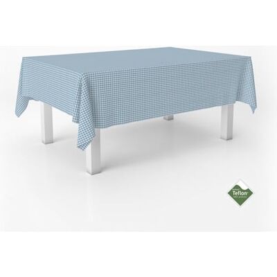 ECOMMERC3 Vichy obrus na stół prostokątny rozmiar 250 x 140 cm Vichy wyjątkowo miękki i wodoodporny obrus niebieski ECOMMERC3 Vichy obrus na stół prostokątny rozmiar 250 x 140 cm Vichy wyjątkowo miękki i wodoodporny obrus niebieski