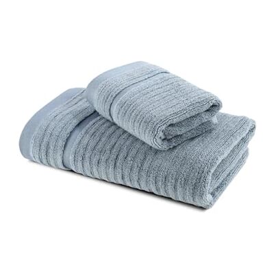 Caleffi Stripe Ręcznik z Gościem, Bawełna, Avio, Standard, 73857, Caleffi Stripe Ręcznik z Gościem, Bawełna, Avio, Standard, 73857,