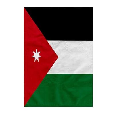 3dRose Flaga Jordanii arabski ręcznik wiejski, wielokolorowy, 38 x 56 cm 3dRose Flaga Jordanii arabski ręcznik wiejski, wielokolorowy, 38 x 56 cm