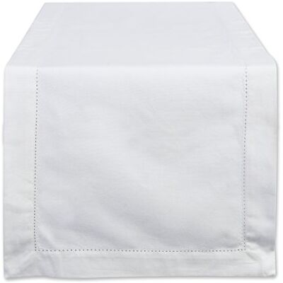 DII 100% bawełna, można prać w pralce, codzienny ścieg ścieg kuchenny bieżnik na stół na kolacje, imprezy, dekorację, 35 x 183 cm, białawy 35 x 183 cm DII 100% bawełna, można prać w pralce, codzienny ścieg ścieg kuchenny bieżnik na stół na kolacje, imprezy, dekorację, 35 x 183 cm, białawy 35 x 183 cm