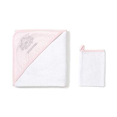 funnababy sweet little things Funnabby Princess haftowany ręcznik z kapturem z rękawicą do mycia funnababy sweet little things Funnabby Princess haftowany ręcznik z kapturem z rękawicą do mycia