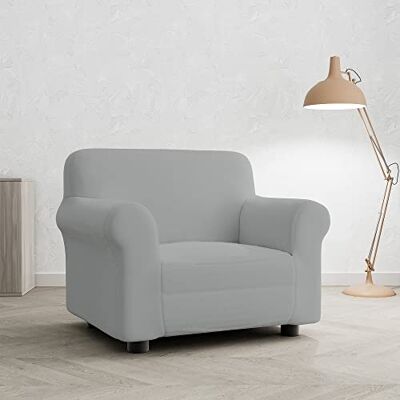 Italian Bed Linen Pokrowiec na sofę PRETTY Stretch Szary Jasny 1 Miejsce Italian Bed Linen Pokrowiec na sofę PRETTY Stretch Szary Jasny 1 Miejsce
